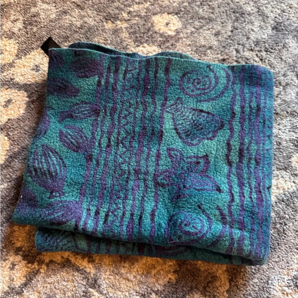 Teal and Purple Patterned Pack Towel